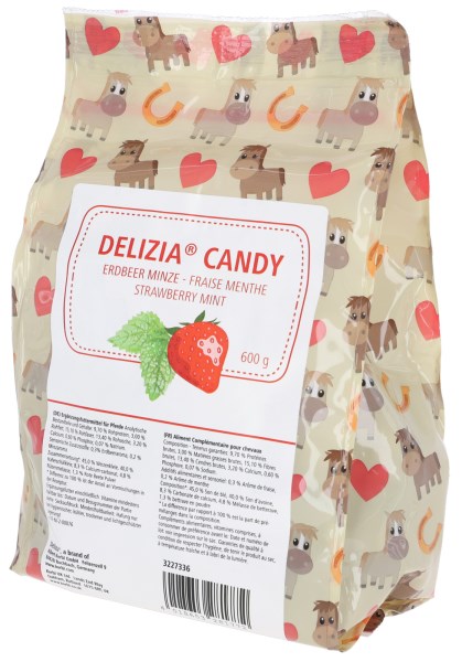 Delizia Candy Eerdbeer/Minze 600g Beutel