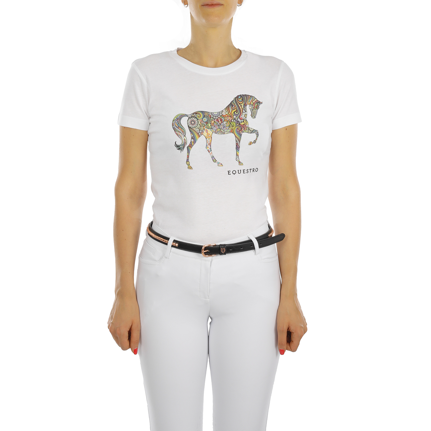 Damen T-Shirt Equestro Cavallino