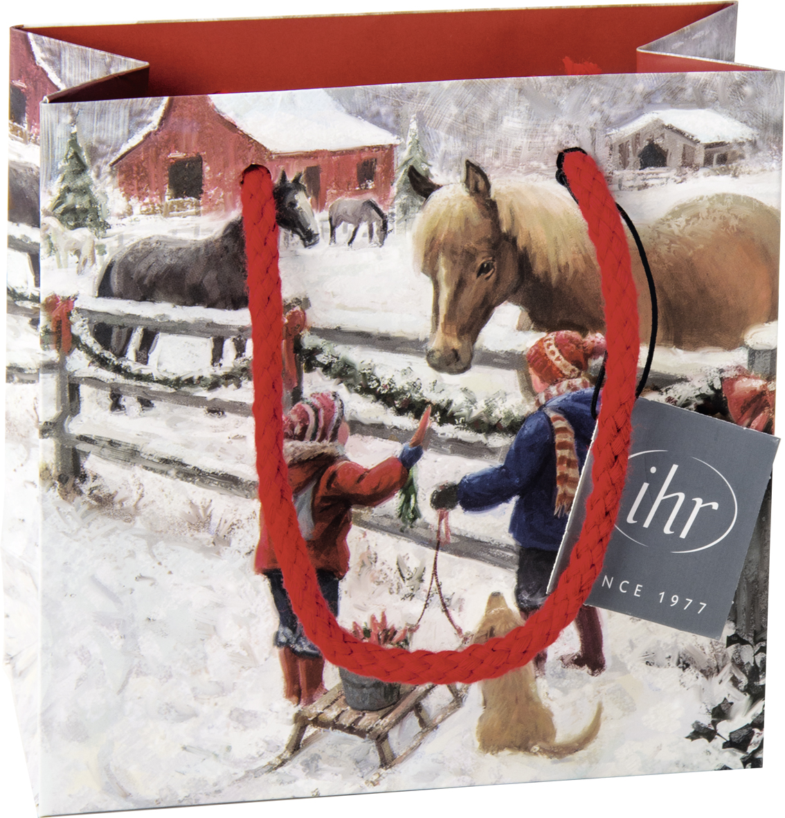 IHR Winter Horse Geschenktasche 
