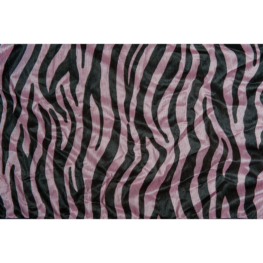 Fliegendecke Zebra mit Halsteil rose